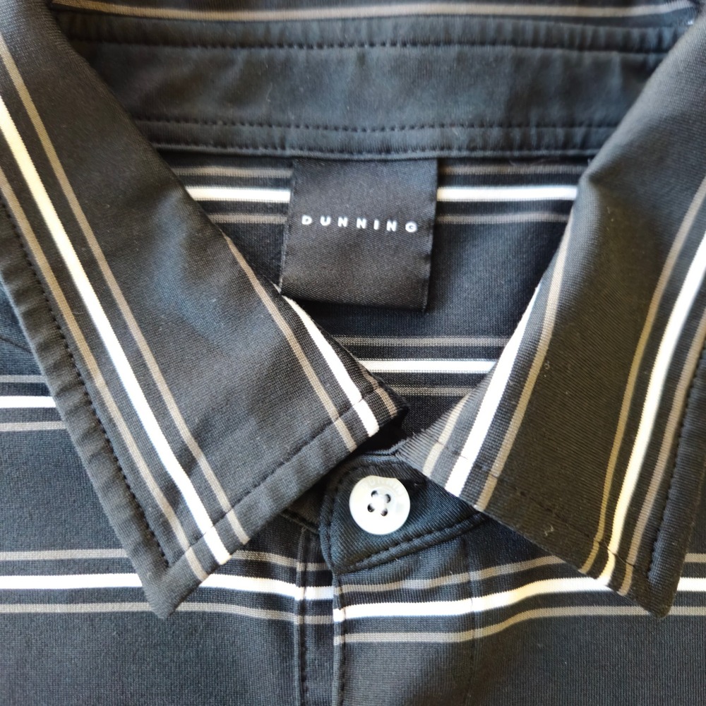 Dunning Polo Silverleaf Golf Club Logo Coolmax Size Large Activewear Athleisure - Picture 6 of 10